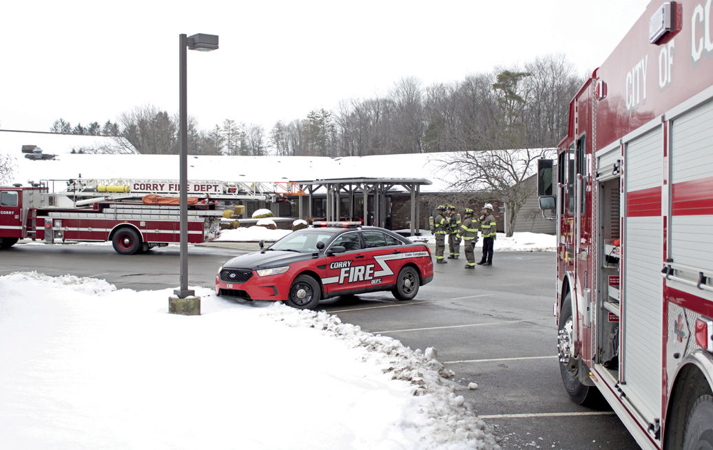 Fire call at Corry Manor